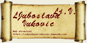 LJuboslava Vuković vizit kartica